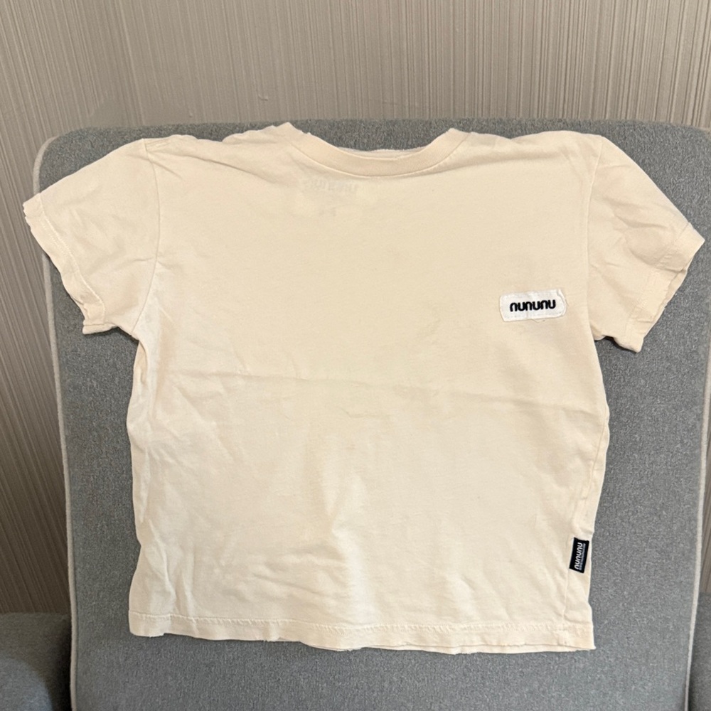 nununu Cream Short Sleeve Tee for Kids